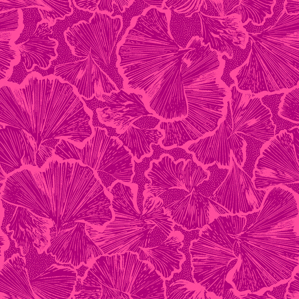 Ruby Star Society - Glow Garden - Ginko Light Berry Fabric