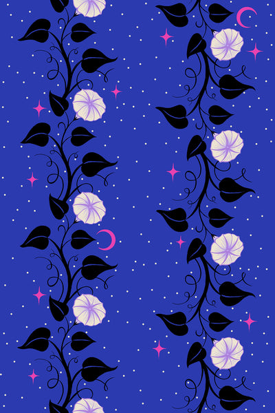 Ruby Star Society - Glow Garden - Moon Vines Blacklight Fabric