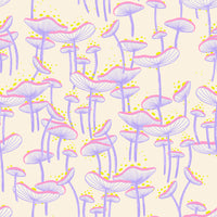 Ruby Star Society - Glow Garden - Fungi Natural Fabric