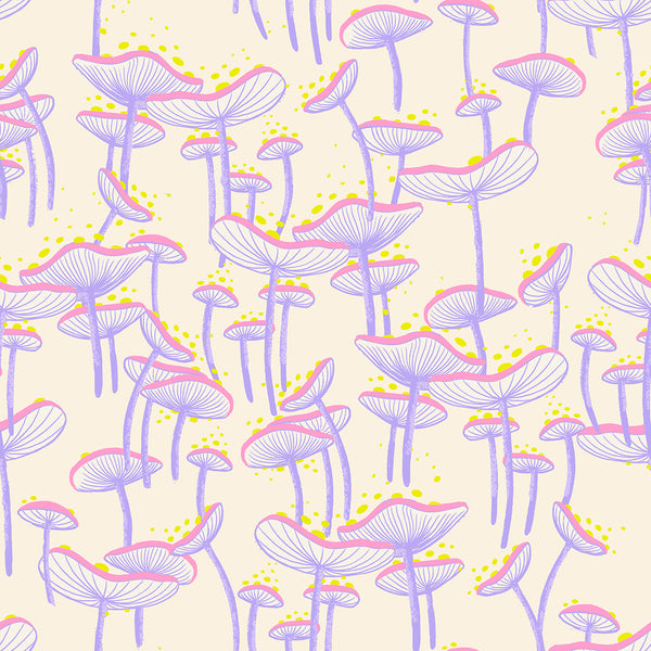 Ruby Star Society - Glow Garden - Fungi Natural Fabric