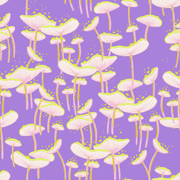 Ruby Star Society - Glow Garden - Fungi Amethyst Fabric