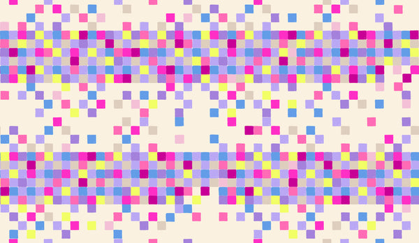 Ruby Star Society - Glow Garden - Pixels Natural Fabric
