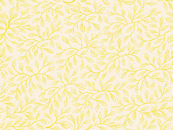 Ruby Star Society - Glow Garden - Wandering Vine Natural Fabric