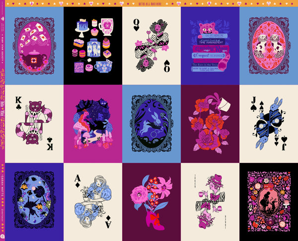 Ruby Star Society - Hello Alice - Wonderland Panel Multi Fabric