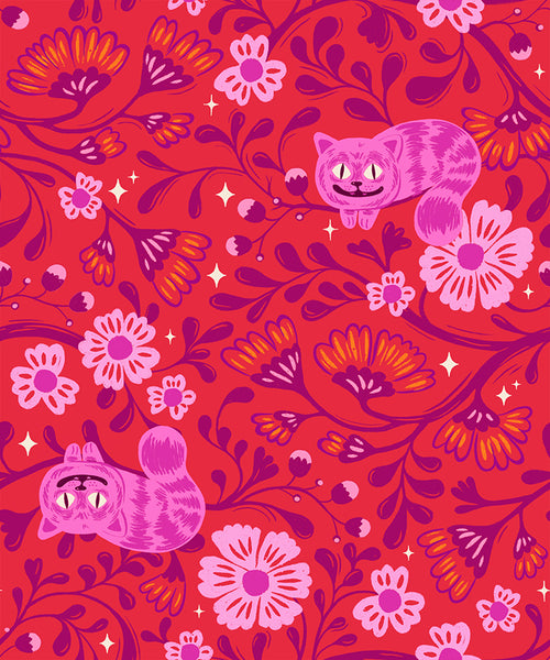 Ruby Star Society - Hello Alice - Cheshire Ruby Fabric