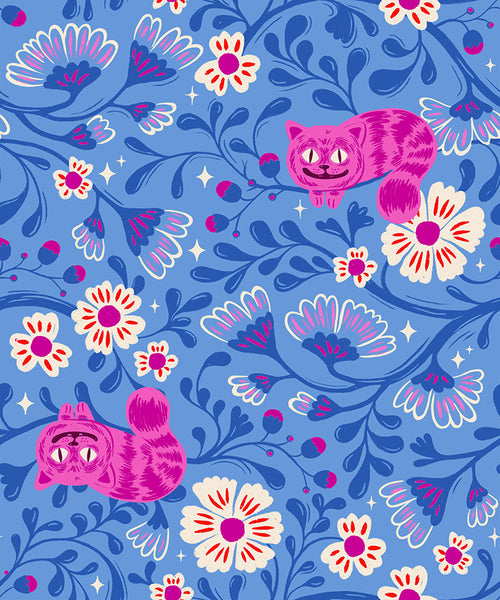 Ruby Star Society - Hello Alice - Cheshire Lindley Blue Fabric