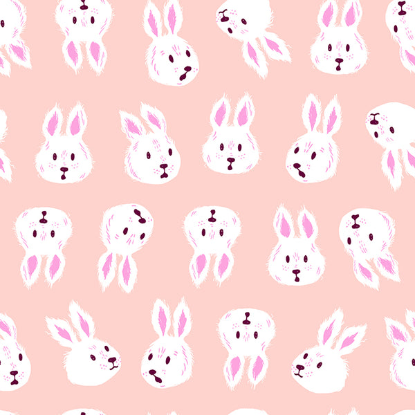Ruby Star Society - Hello Alice - Rushing Rabbit Vintage Pink Fabric