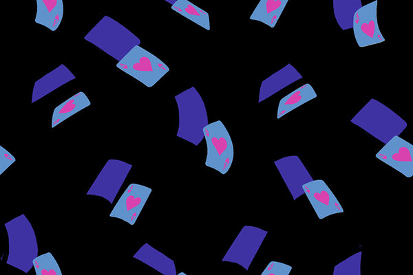 Ruby Star Society - Hello Alice - Falling Aces Black Fabric