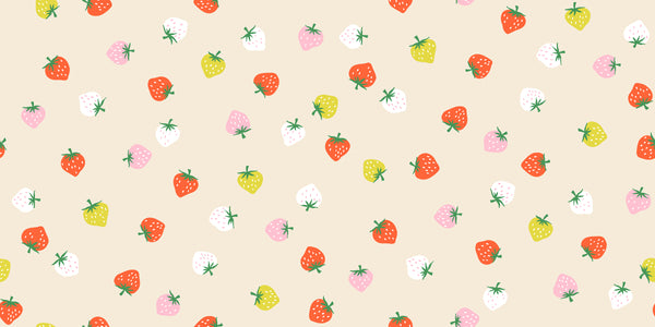 Ruby Star Society - Strawberry - Strawberry Toss Shell Fabric