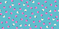 Ruby Star Society - Strawberry - Strawberry Toss Turquoise Fabric