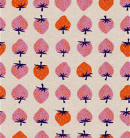 Ruby Star Society - Strawberry - Natural Canvas Fabric