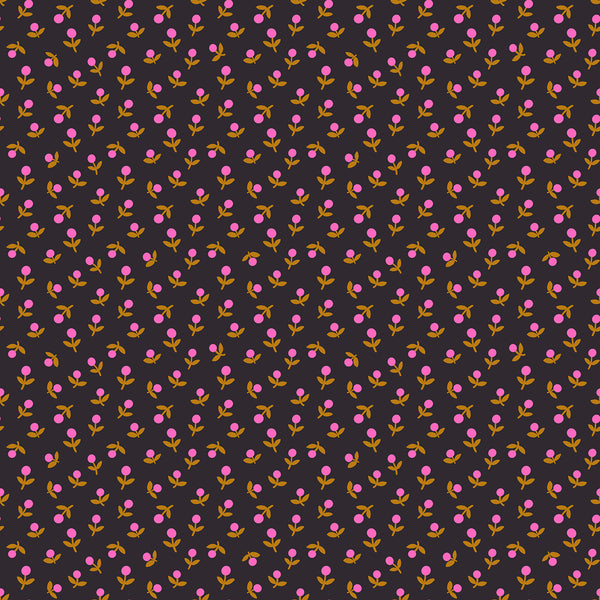 Ruby Star Society - Catnap - Sprout Black Fabric