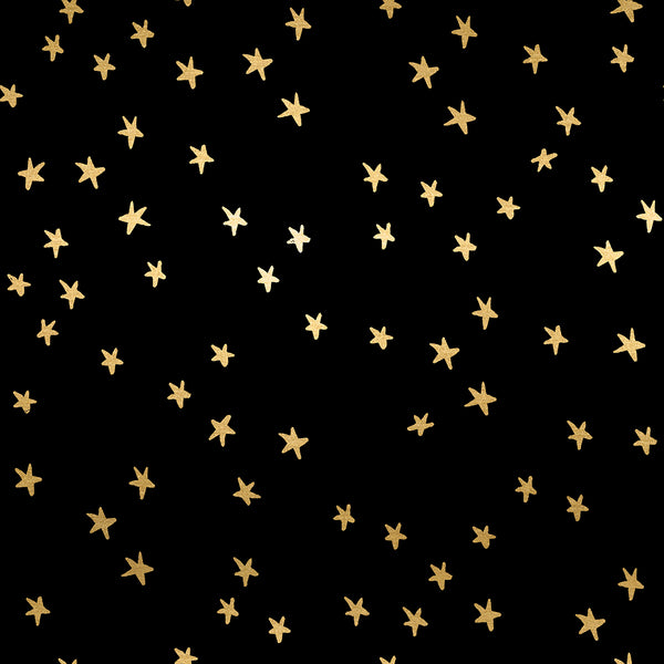 Ruby Star Society - Starry - Black Gold Fabric