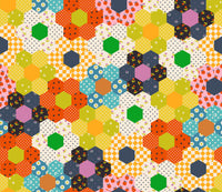 Ruby Star Society - Catnap - Flower Garden Warm Red Fabric