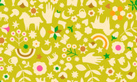 Ruby Star Society - Catnap - Little Luck Pistachio Fabric