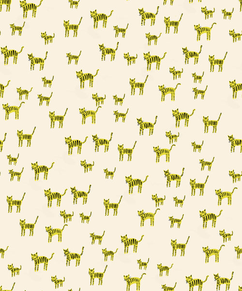 Ruby Star Society - Catnap - Tiger Stripes Citron Fabric