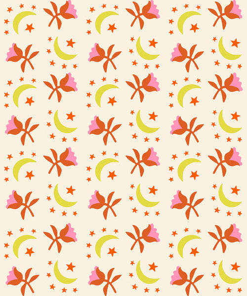 Ruby Star Society - Catnap - Moonflower Natural Fabric