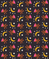 Ruby Star Society - Catnap - Moonflower Black Fabric
