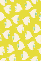Ruby Star Society - Catnap - Birds Citron Fabric