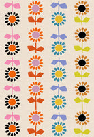 Ruby Star Society - Catnap - Daisy Stripe Natural Canvas Fabric