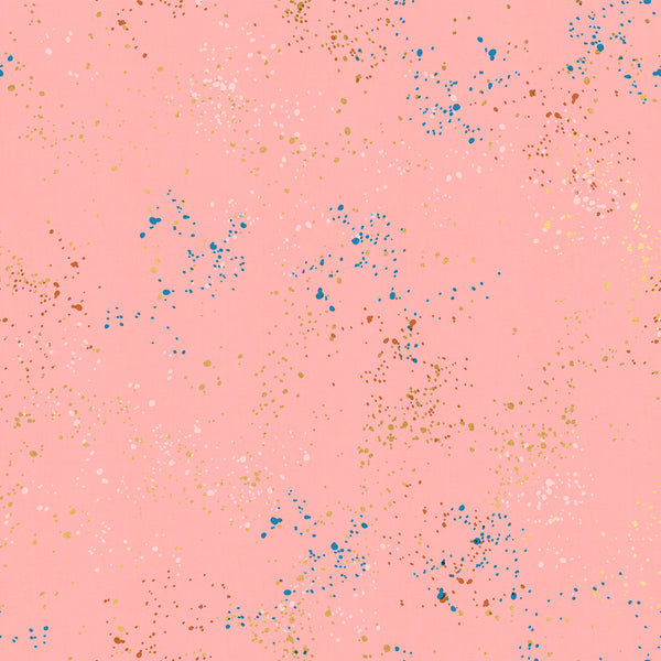 Ruby Star Society - Speckled - Metallic Candy Pink Fabric