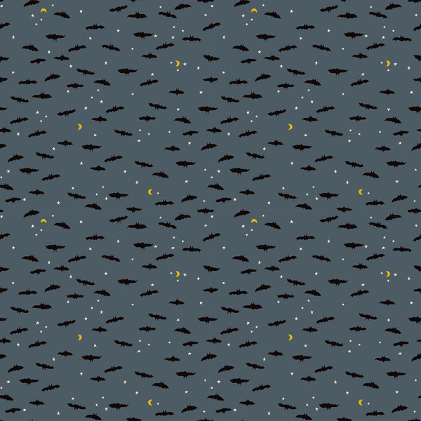 Ruby Star Society - Tiny Frights - Bats Ghostly Glow In The Dark Fabric