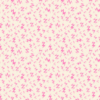 Ruby Star Society - Tiny Frights - Lightning Neon Pink Fabric