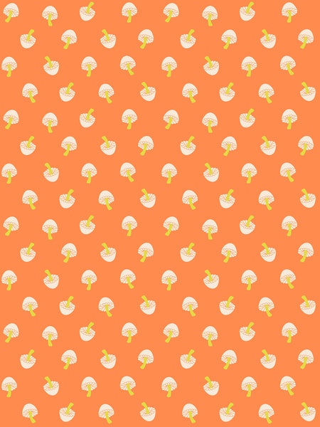 Ruby Star Society - Tiny Frights - Tiny Mushrooms Pumpkin Fabric