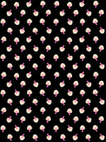 Ruby Star Society - Tiny Frights - Tiny Mushrooms Black Fabric