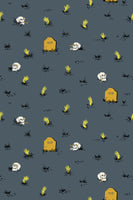 Ruby Star Society - Tiny Frights - Graveyard Ghostly Glow In The Dark Fabric