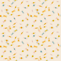 Ruby Star Society - Tiny Frights - Tossed Candy Natural Fabric