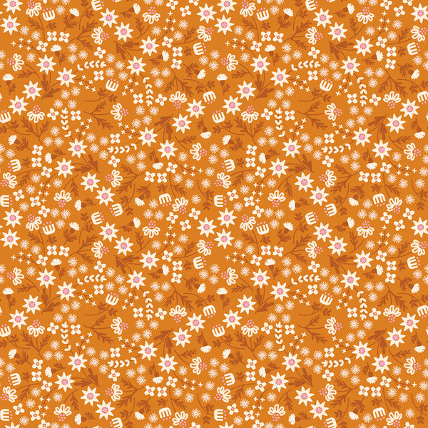 Ruby Star Society - Favorite Flowers - Inflorescence Turmeric Fabric