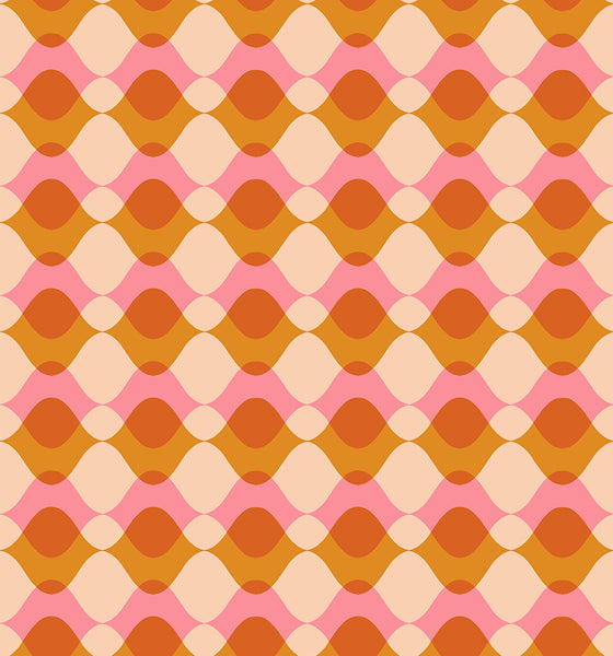 Ruby Star Society - Geometry - Ripple Sorbet Fabric