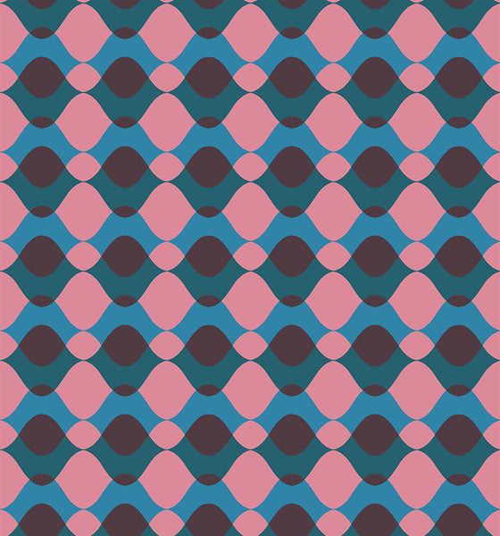 Ruby Star Society - Geometry - Ripple Eggplant Fabric