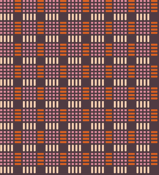 Ruby Star Society - Geometry - Parallel Eggplant Fabric