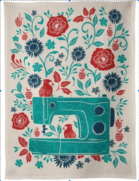 Ruby Star Society - Sewing Garden Tea Towel