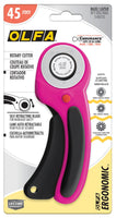 Olfa - Ergonomic Rotary Cutter - 45mm Magenta