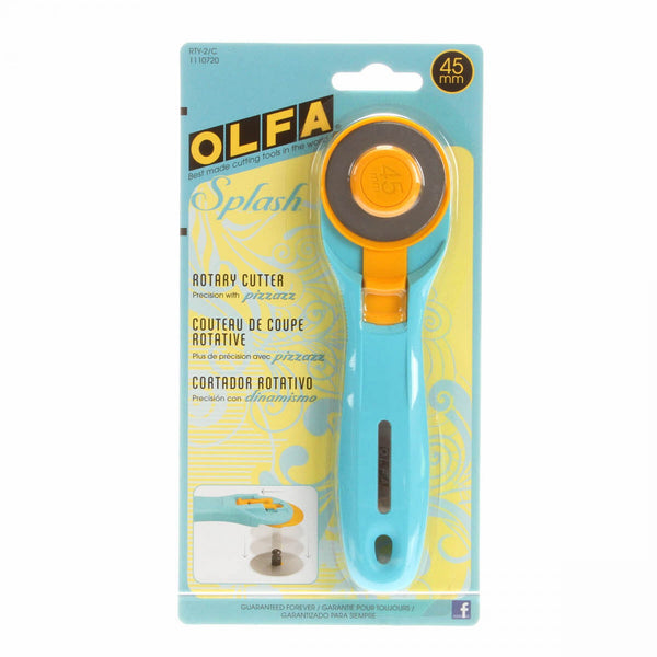 Olfa - Splash Rotary Cutter - 45mm Aqua