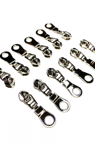 Sassafras Lane Designs - Zipper Pulls #5 - Nickel (6 ct)