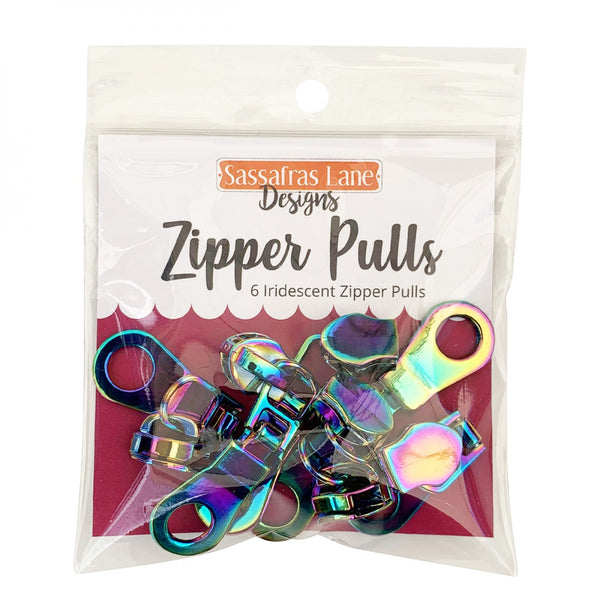 Sassafras Lane Designs - Zipper Pulls #5 - Rainbow Iridescent (6 ct)