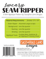 Sassafras Lane Designs - Sweary Seam Ripper Mini Quilt Pattern