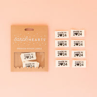 Sarah Hearts - Made in 2024 Organic Sew in Labels (8 ct)