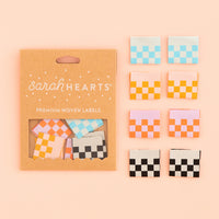 Sarah Hearts - Checkerboard Multipack Labels (8 ct)