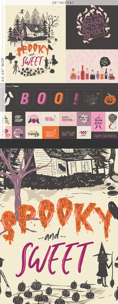 Art Gallery Fabrics - Sweet & Spookier - Spooky Season PANEL Fabric