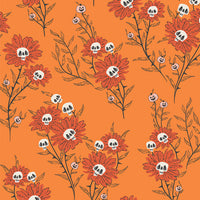Art Gallery Fabrics - Spooky 'N Witchy - Wicked Blooms Spice Fabric