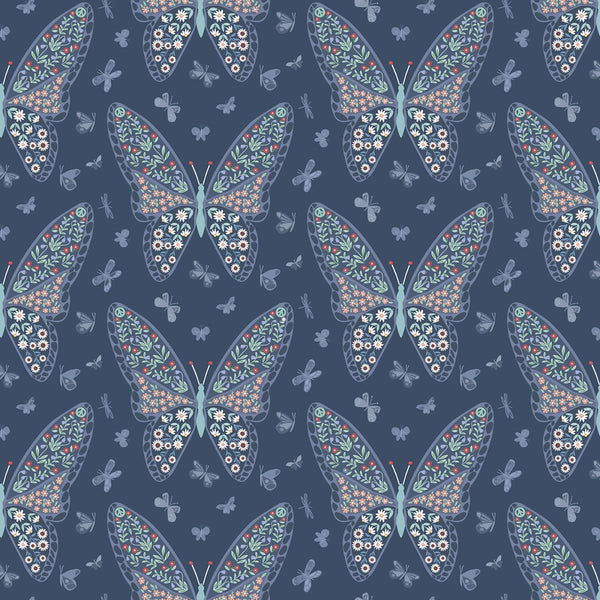 Dear Stella - Shimmer - Giving Me Butterflies Iris Fabric