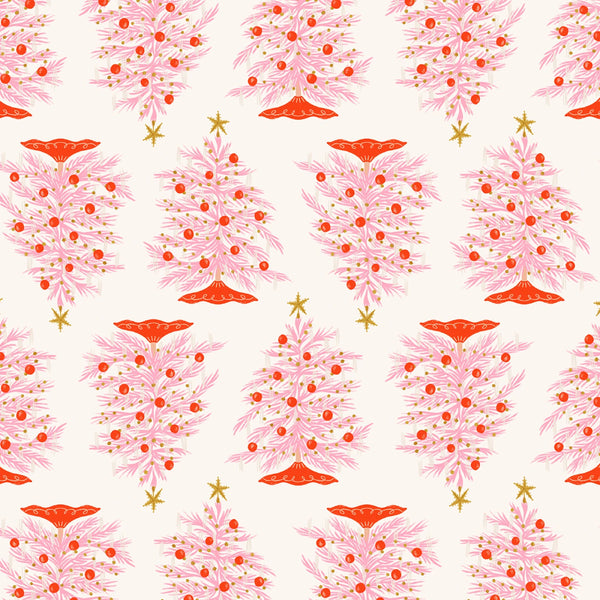 Dear Stella - Holly Jolly - Christmas Trees Dew Fabric