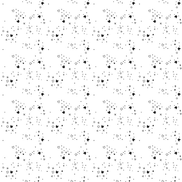 Dear Stella - Kitty Litter - Coal Fabric