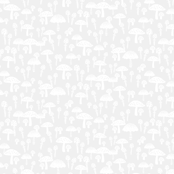 Dear Stella - Monochrome - Cute As A Button White Fabric