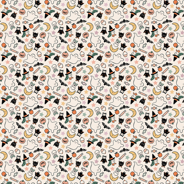 Poppie Cotton - Sweet Tooth - Treats Natural Fabric